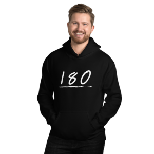 Dart Hoodie – 180 Minimal Design im Scoreboard Stil