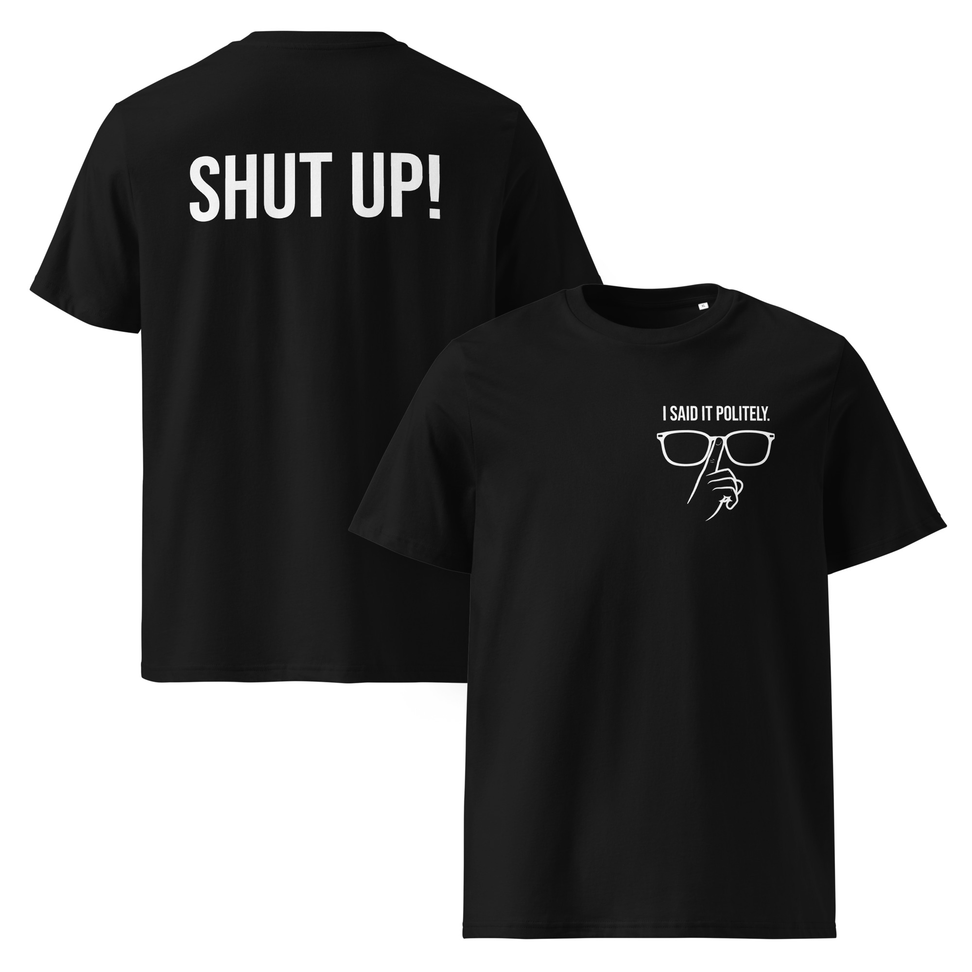 Dart T-Shirt – SHUT UP Statement Design mit Caller Moment und klarer Ansage – Bild 5